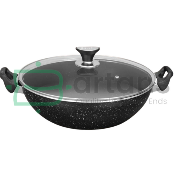 Sonex Induction Nonstick 32CM Galaxy Cooking Wok with Glass Lids.