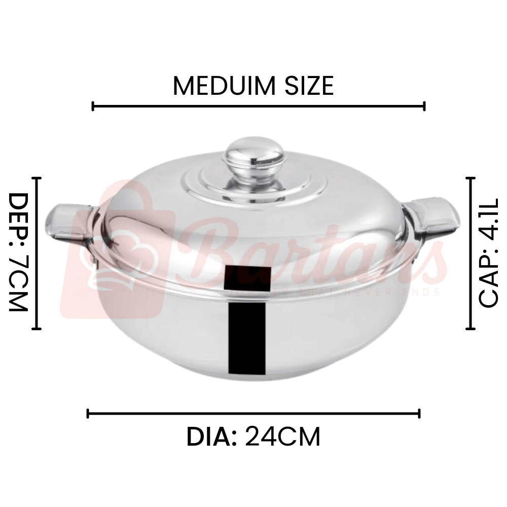 Rex Stainless Steel Premium Quality Double Case Hotpots
