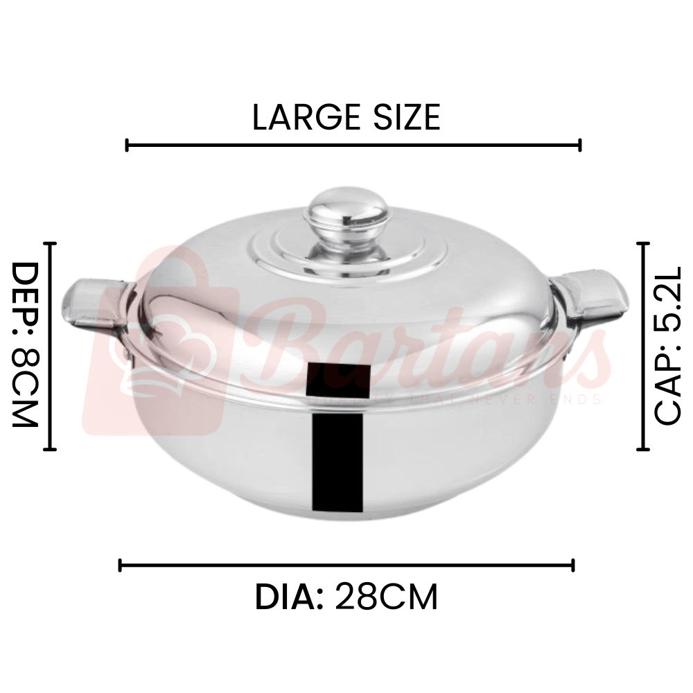 Rex Stainless Steel Premium Quality Double Case Hotpots
