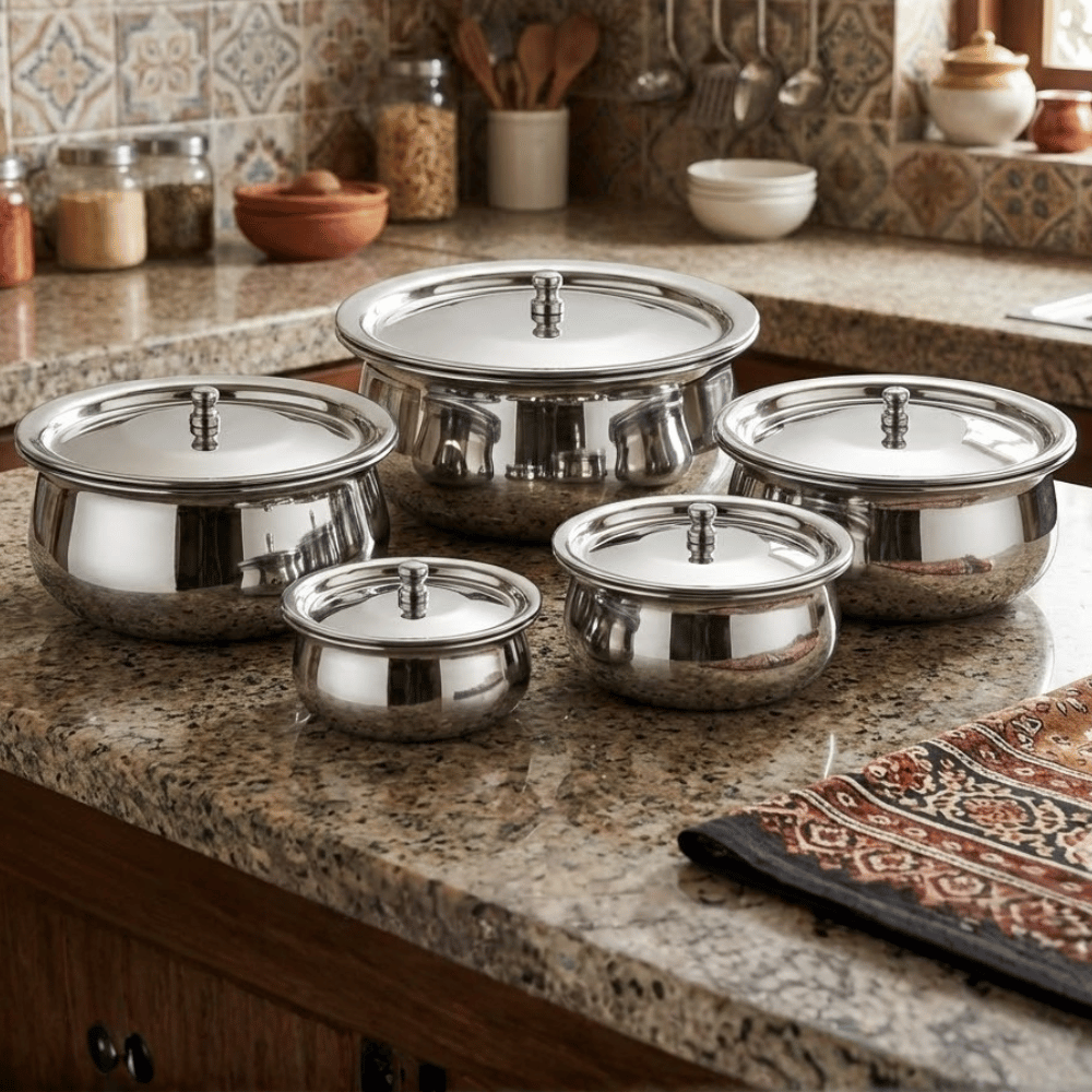 Stainless Steel Premium Quality Serving Handi
