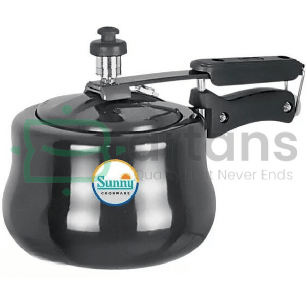 Sunny Indian Hard Anodised Aluminum 5L Premium Nonstick Belly Style Pressure Cookers.