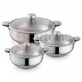 Max Stainless Steel Premium Quality 03PCS Hotpots Sets