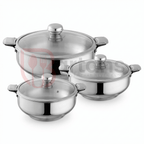 Max Stainless Steel Premium Quality 03PCS Hotpots Sets
