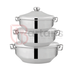 Royal Stainless Steel Premium Quality 03PCS Hotpots Sets