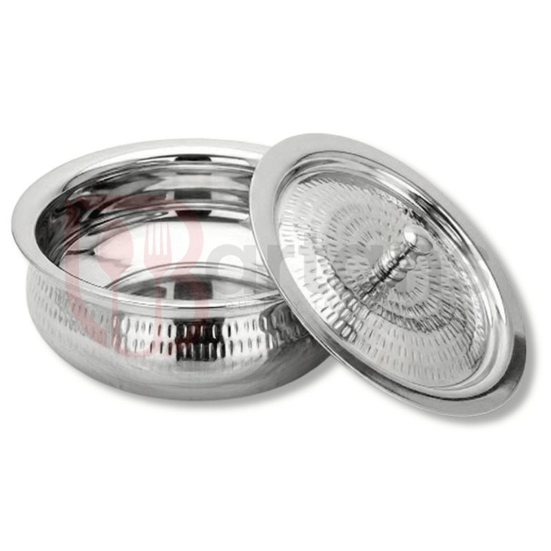 Stainless Steel Premium Quality Hammered Serving Handi