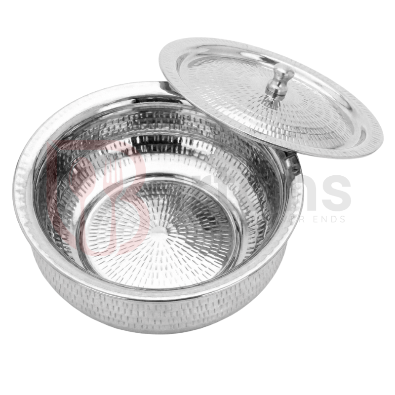 Stainless Steel Premium Quality Hammered Serving Handi