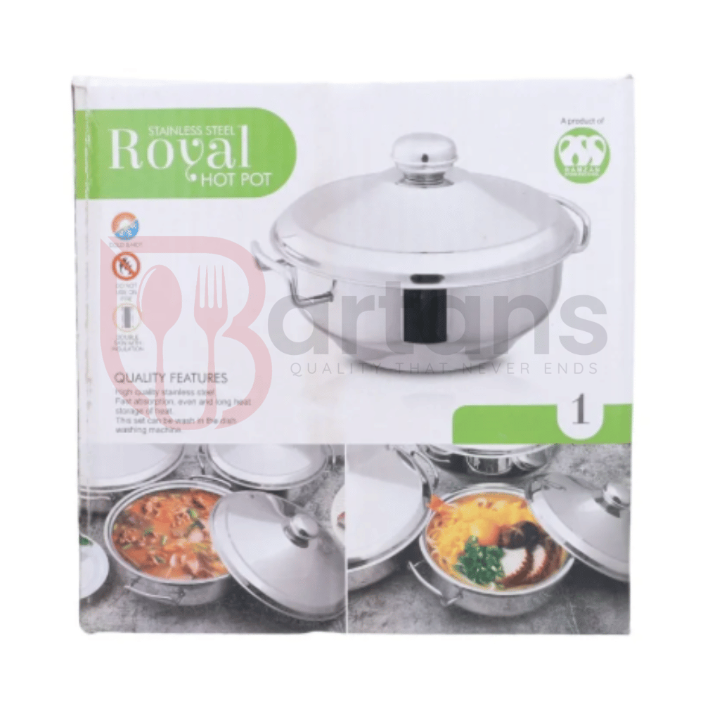 Royal Stainless Steel Premium Quality Double Case Hotpots