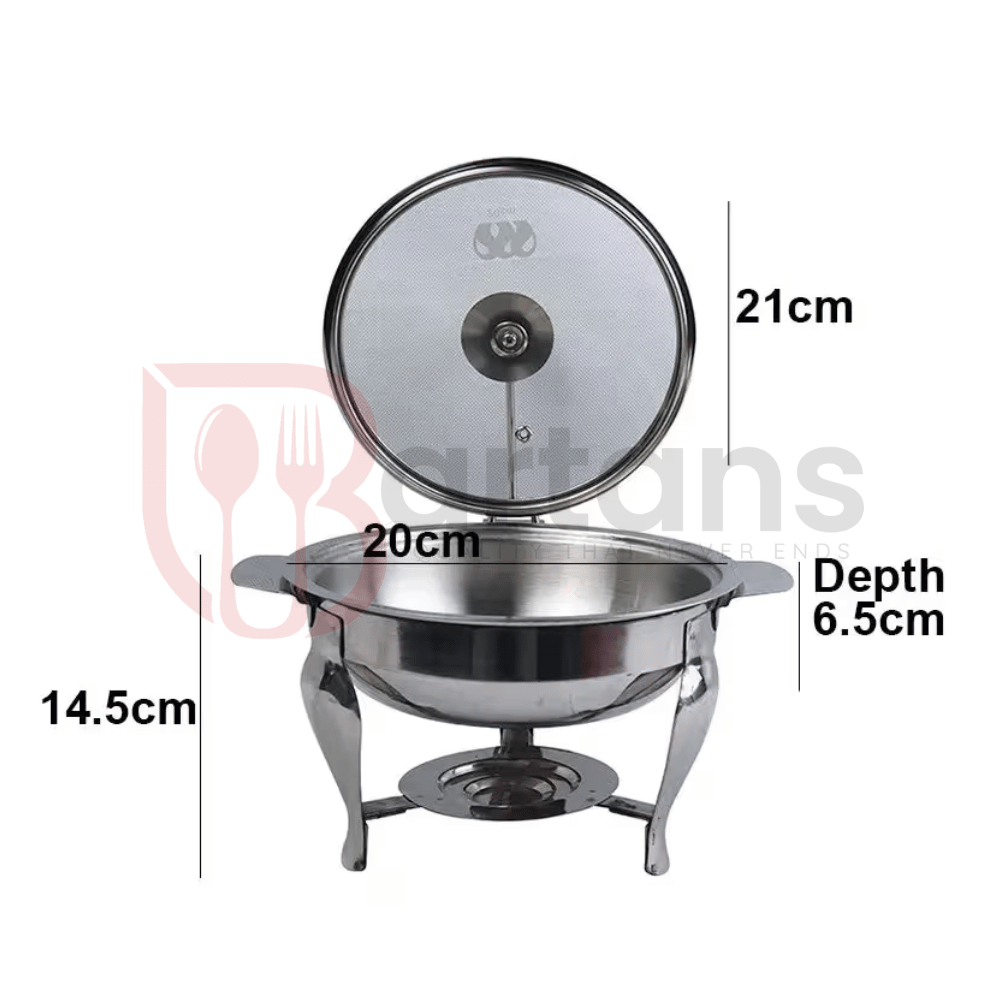 Al Ansar Stainless Steel Premium Quality Chafing Dishes