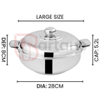Rex Stainless Steel Premium Quality 03PCS Hotpots Sets