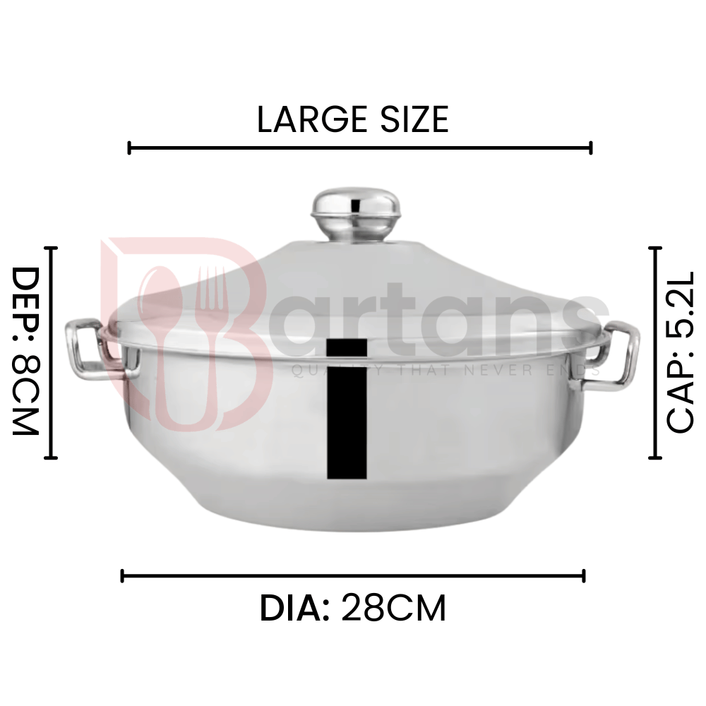 Royal Stainless Steel Premium Quality 03PCS Hotpots Sets