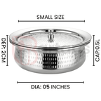 Stainless Steel Premium Quality Hammered Serving Handi