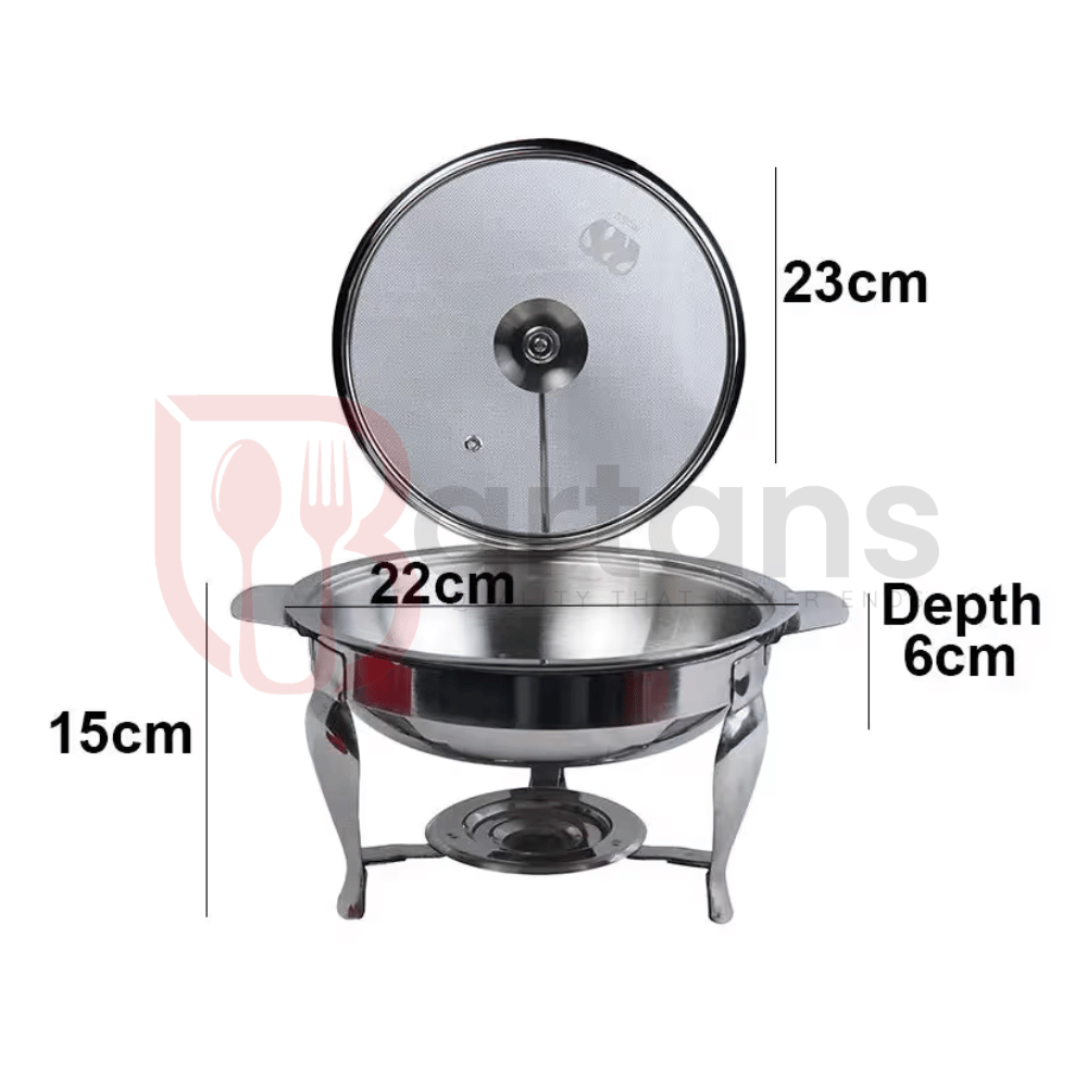 Al Ansar Stainless Steel Premium Quality Chafing Dishes