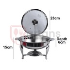 Al Ansar Stainless Steel Premium Quality Chafing Dishes