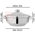 Royal Stainless Steel Premium Quality Double Case Hotpots