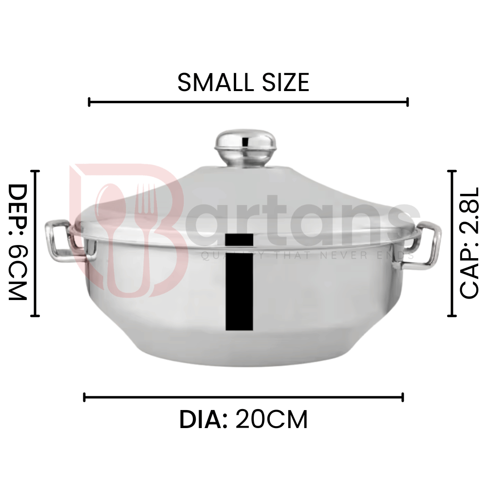 Royal Stainless Steel Premium Quality Double Case Hotpots