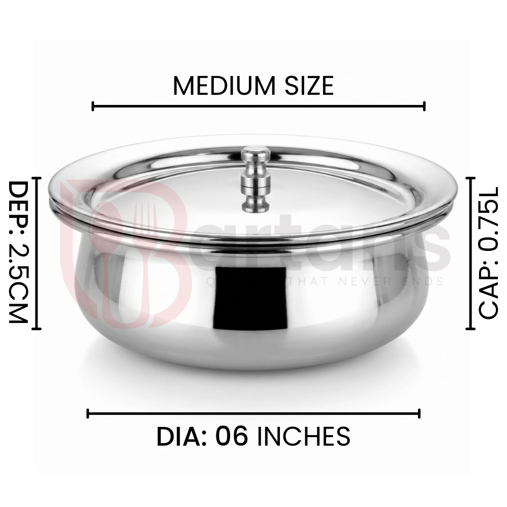 Stainless Steel Premium Quality Serving Handi