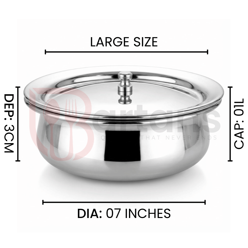 Stainless Steel Premium Quality Serving Handi