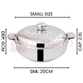 Rex Stainless Steel Premium Quality Double Case Hotpots