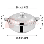 Rex Stainless Steel Premium Quality Double Case Hotpots