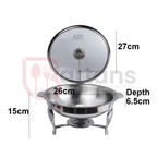 Al Ansar Stainless Steel Premium Quality Chafing Dishes