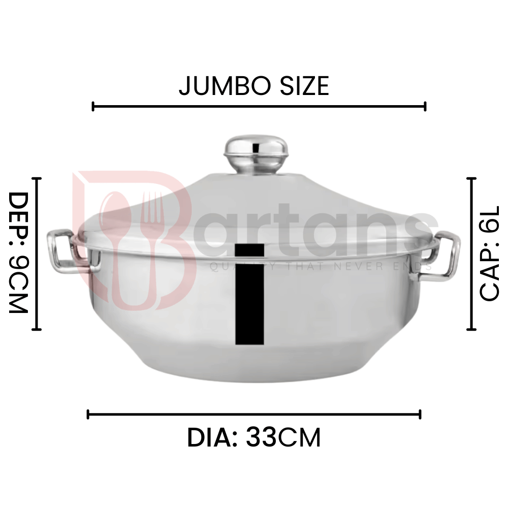 Royal Stainless Steel Premium Quality Double Case Hotpots