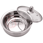 Stainless Steel Premium Quality Serving Handi with Glass Lids